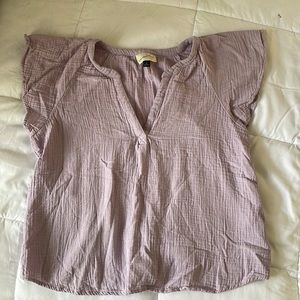 Lovely lavender gauzy cotton top